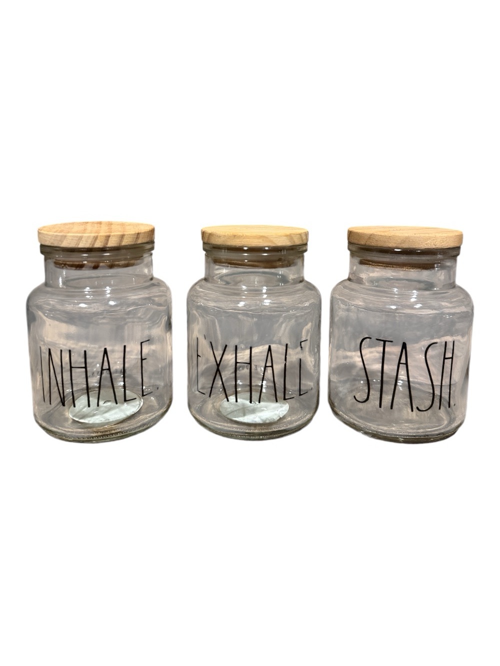 💚Rae Dunn 420 Set Inhale Exhale Stash 3 Jar Bundle